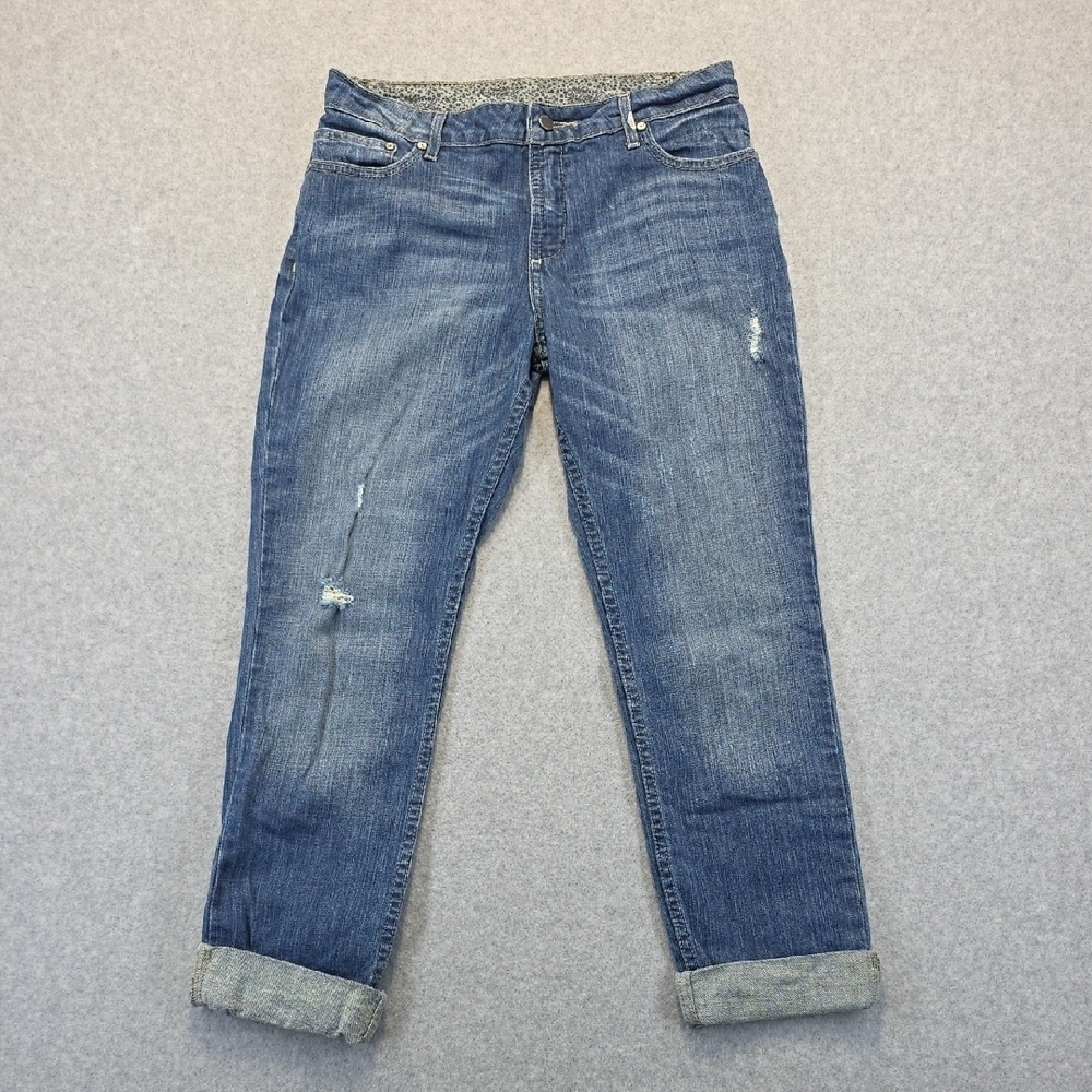 Harley-Davidson Distressed Blue Boyfriend Jeans